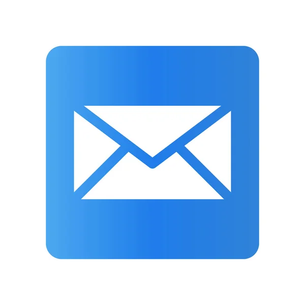 Mavi Posta Kutusu Simgesi Mektupları Vektör — Stok Vektör