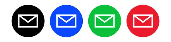 Set Icons Email Email Vector — Vetor de Stock