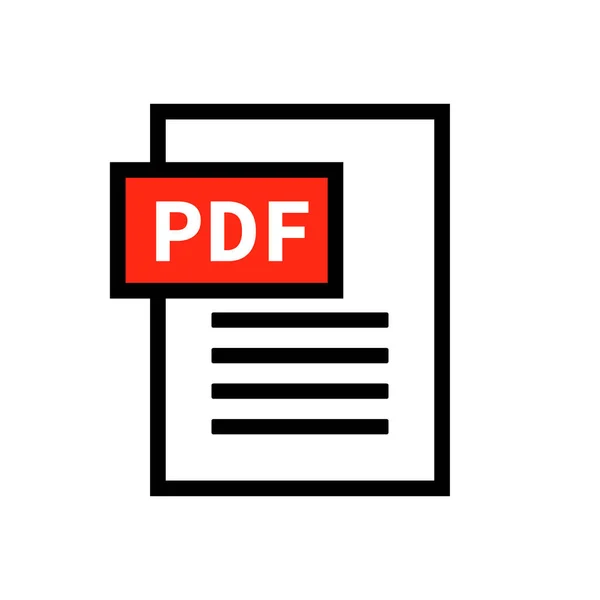 Vector Icons Pdf Files Ideal Displaying Electronic Documents — Stockvector