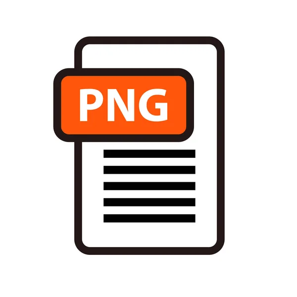 Png File Icon Vector Extension Data — ストックベクタ