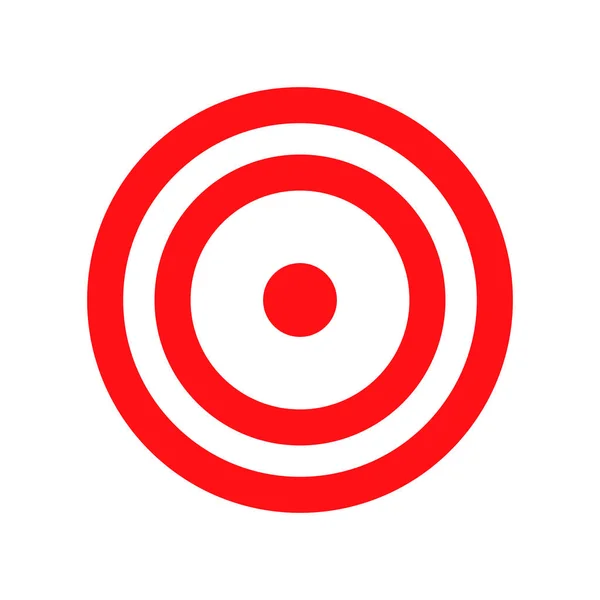 Красный Значок Цели Цель Дротика Векторы — стоковый вектор