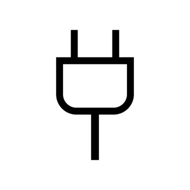 Electrical outlet silhouette icon. Vector about power supply.