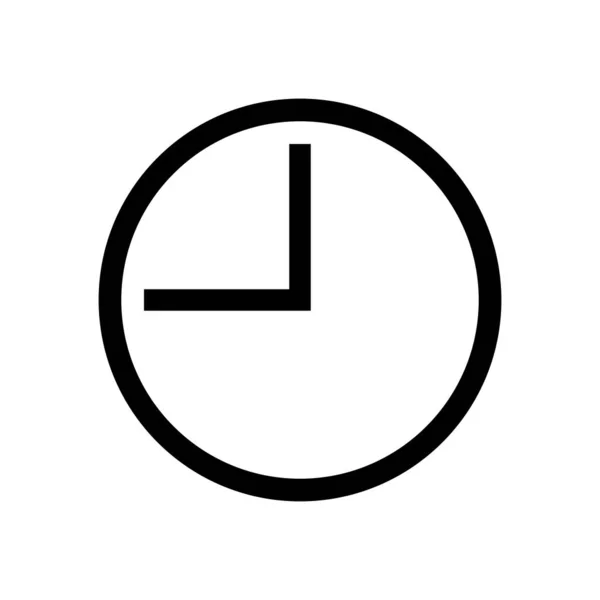 Simple Clock Icon Timer Vector — Stockový vektor