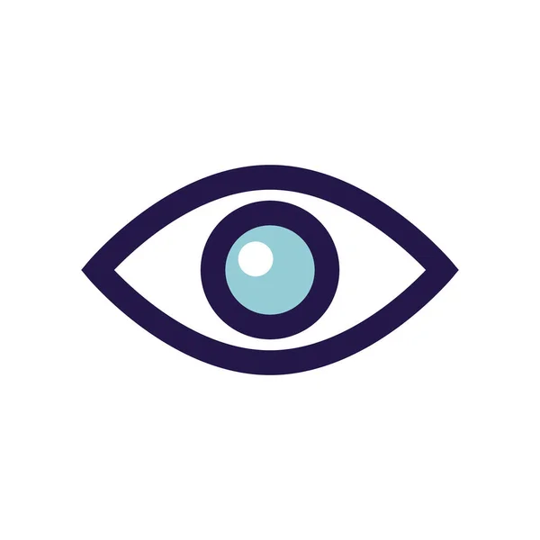 Simple Icono Del Ojo Vector Editable — Vector de stock