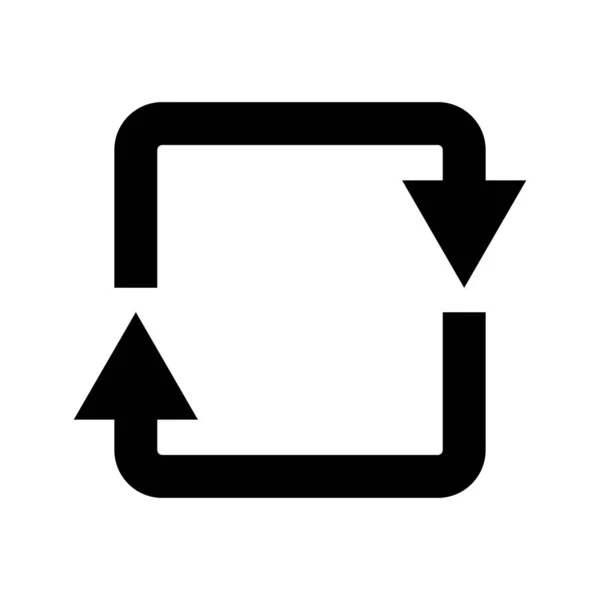 Recyceltes Schild Editierbares Vektorsymbol — Stockvektor