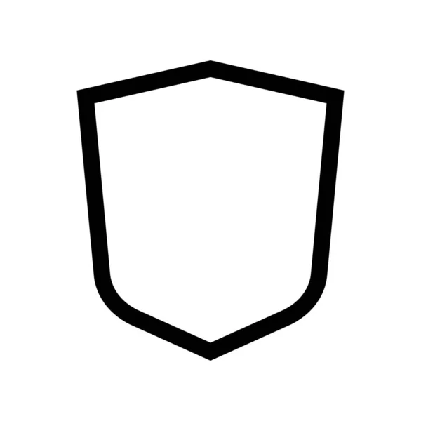 Simple Shield Icon Vector Image — Archivo Imágenes Vectoriales