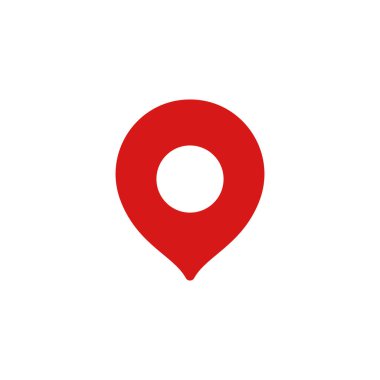 Small map pin icon. Vector.