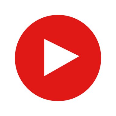 Çal düğmesi. Video ve müzik çal.