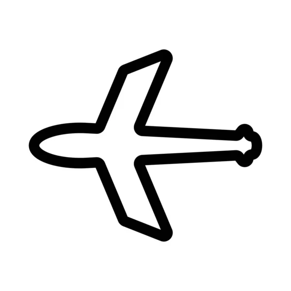 Simple Airplane Icon Traffic Vector — Stockvektor