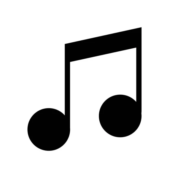 Ícone Nota Musical Música Partituras Vetor — Vetor de Stock