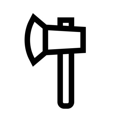 Basit balta simgesi. - Silah. Vektör.