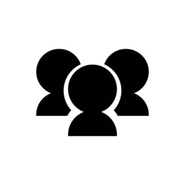 Grup simgesi. Toplum simgesi. Vektör.