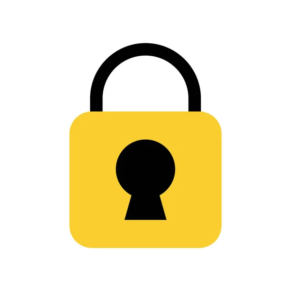 Padlock Icon Security Safety Vector — Stock Vector