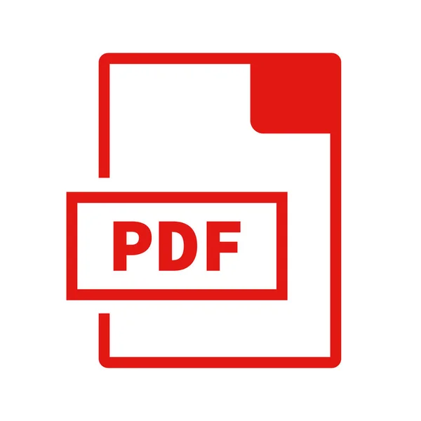 Pdf Dosyası Elektronik Belge Vektörü — Stok Vektör