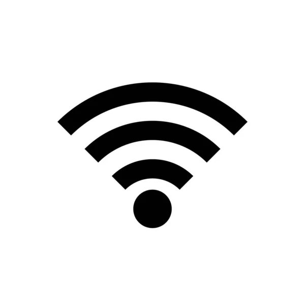 Simple Icono Silueta Wifi Vector — Archivo Imágenes Vectoriales