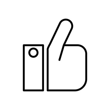 Baş parmakları olan basit bir simge. Vektör.