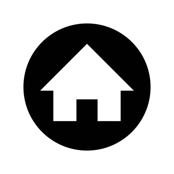 ホームボタンのアイコン 住宅や不動産 ベクトル — ストックベクタ