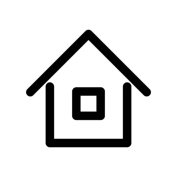 シンプルな家のアイコン 住宅に関するベクター — ストックベクタ