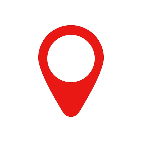 Icono Pin Mapa Redondeado Vector — Vector de stock