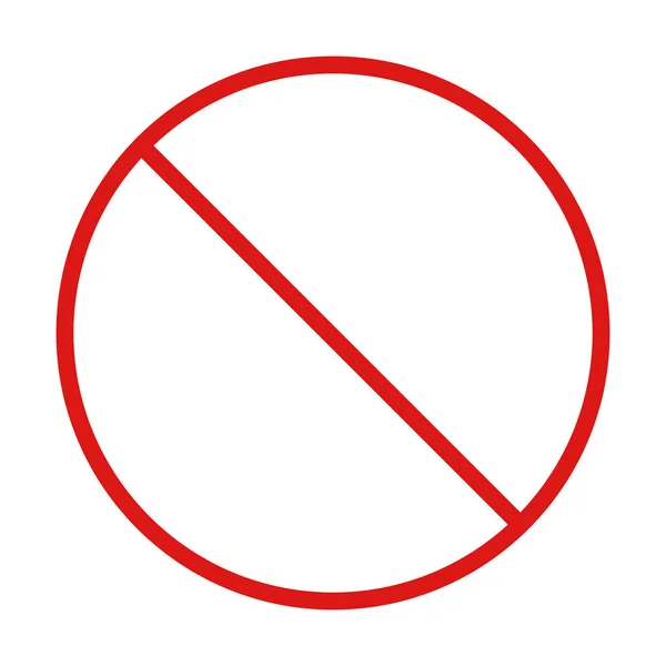 一个简单的红色停车标志 交通标志 — 图库矢量图片