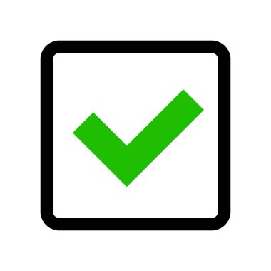 Kare işaretleme kutusu. Tamamdır. Vektörler.