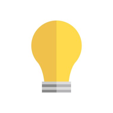 Modern ampul ikonu. Vektör.