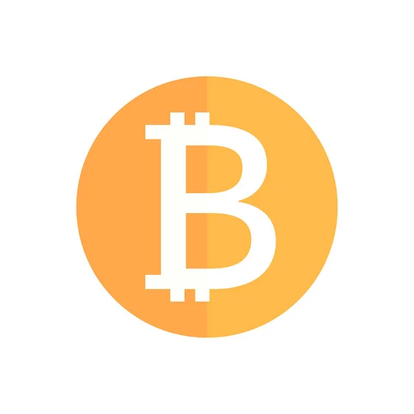 Bitcoin Icoon Cryptovaluta Vector — Stockvector