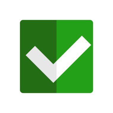 Kutu simgesini işaretle. İşaret simgesini işaretle. Vektör.