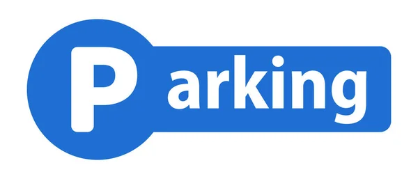 Parkschild Parkplatz Logo Vektor — Stockvektor
