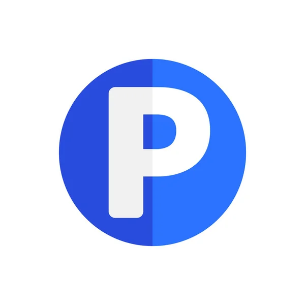 Signez Sur Parking Marque Parking Vecteur — Image vectorielle