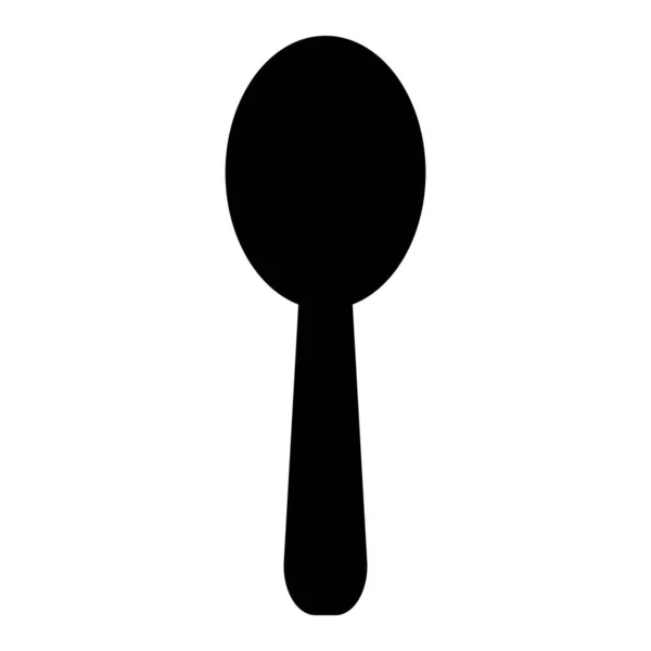 勺子轮廓图标 吃个饭B — 图库矢量图片