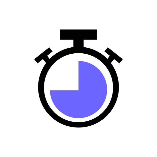 Een Stopwatch Icoon Tijdmeting Tijdmeting Vectoren — Stockvector