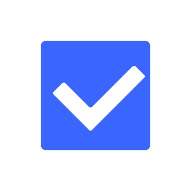 Kare işaretleme kutusu. Başarı ve kimlik doğrulama. Vektörler.