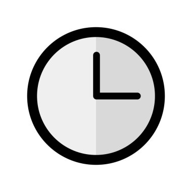 Saat simgesi. Zaman ve zaman. Vektörler.