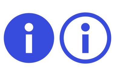 Bilgi simgesi ayarlandı. Rehberler ve açıklamalar. Vektörler.