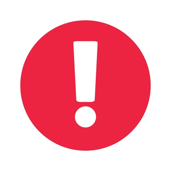 Dikkat ve bilgilendirme. Ünlem işareti simgesi. Vektörler.