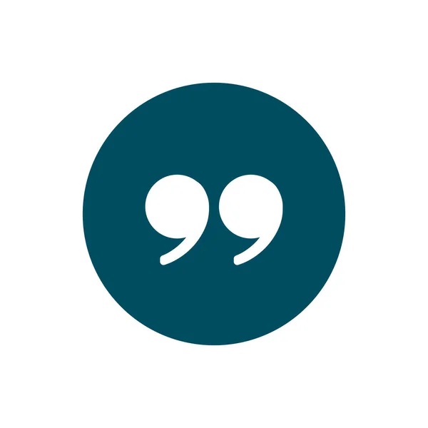 Tırnak içinde yuvarlak simgeler. Çift tırnak işareti. Vektörler.