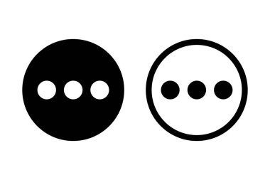 Detay düğmeleri için bir simge seti. İnternet üzerinden. vektör.