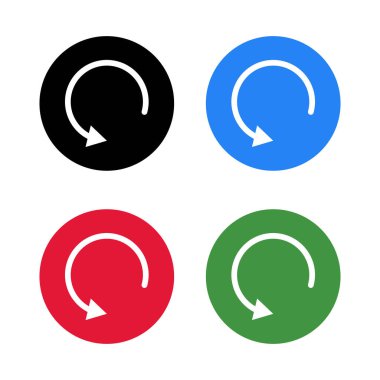 Geri dönüştürülmüş simge seti. Doldur ve tazele. Düzenlenebilir vektörler.