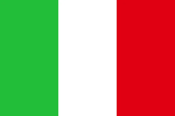Prosta Włoska Ikona Flagi Wektor — Wektor stockowy