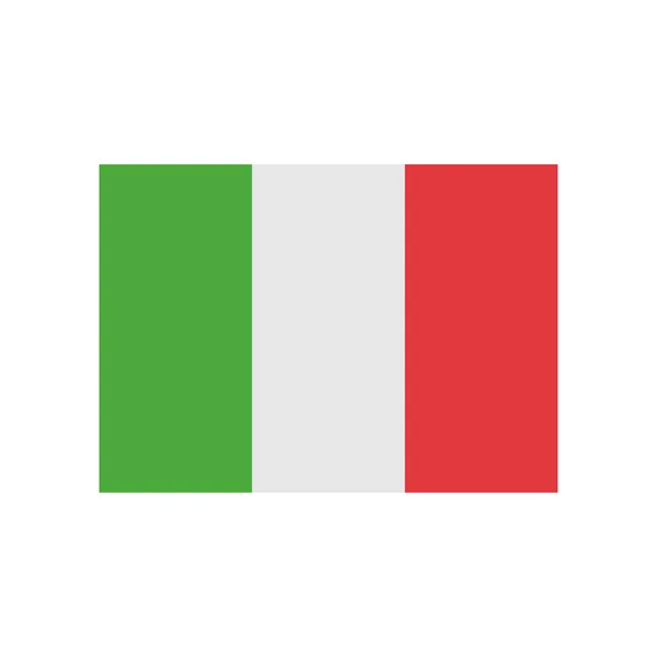 Włoska Flaga Naród Południowej Europie Wektory — Wektor stockowy