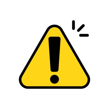 Ünlem işareti. Dikkat işareti. Vektör..