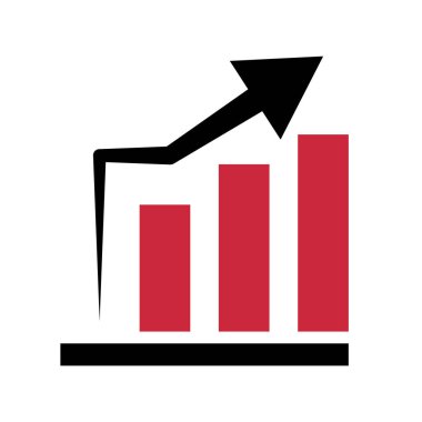 Hızlı büyüyen çubuk grafiği. Çizelgeler. Vektörler.