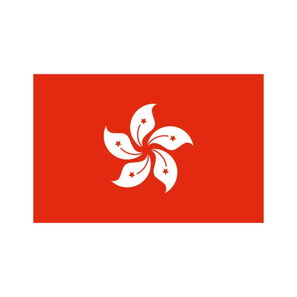 Σημαία Χονγκ Κονγκ Ειδική Διοικητική Περιοχή Χονγκ Κονγκ Διάνυσμα — Διανυσματικό Αρχείο