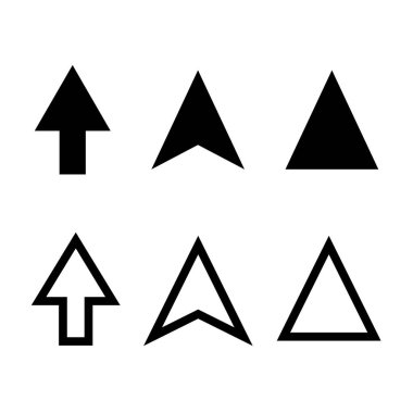 Bir grup fare imleç simgesi. Bilgisayar operasyonları. Düzenlenebilir vektörler.