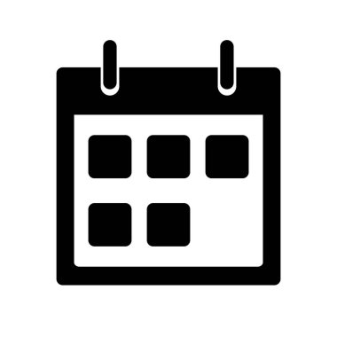 Zamanlama simgesi. Takvim ve randevu yönetimi. Vektörler.