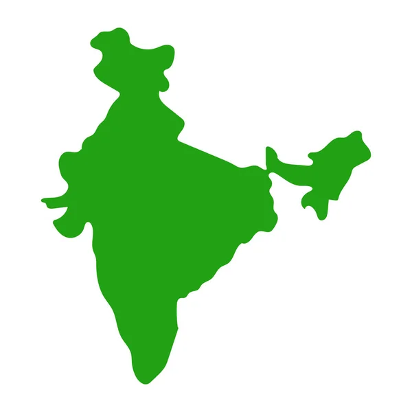 Hindistan Haritası Düzenlenebilir Vektörler — Stok Vektör