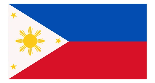フィリピンの国旗 東南アジアの国 編集可能なベクトル — ストックベクタ