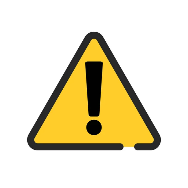 Una Señal Advertencia Precaución Virus Icono Signo Exclamación Vectores Editables — Vector de stock