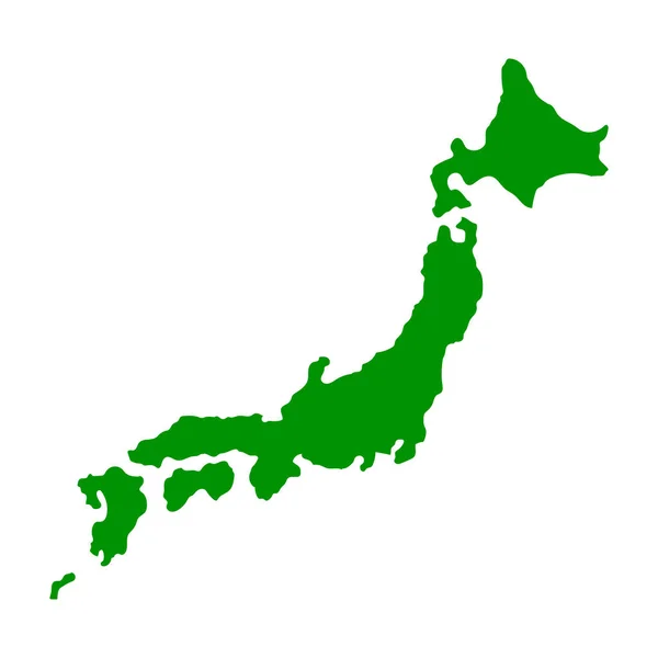 Japanische Silhouettensymbole Auf Landkarten Editierbarer Vektor — Stockvektor